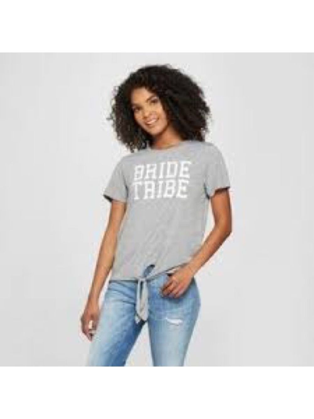 Modern Lux Knotted "Bride Tribe" Tee- Nwt
